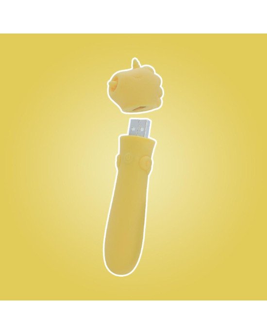Вібратор-єдиноріжка Unihorn USB Bullet - Bean Blossom, віброкуля, USB-зарядка Вібратор-єдиноріжка Unihorn USB Bullet - Bean Blossom, віброкуля, USB-зарядка