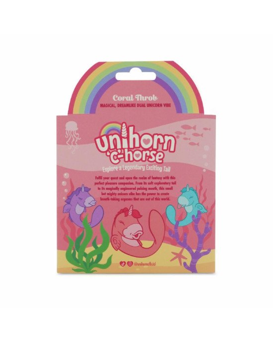 Вібратор-єдиноріжка Unihorn - C Horse - Coral Throb, вагінально-кліторальна стимуляція Вібратор-єдиноріжка Unihorn - C Horse - Coral Throb, вагінально-кліторальна стимуляція