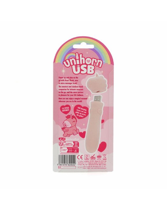 Вібратор-єдиноріжка Unihorn USB Bullet - Heart Throb, віброкуля, USB-зарядка Вібратор-єдиноріжка Unihorn USB Bullet - Heart Throb, віброкуля, USB-зарядка