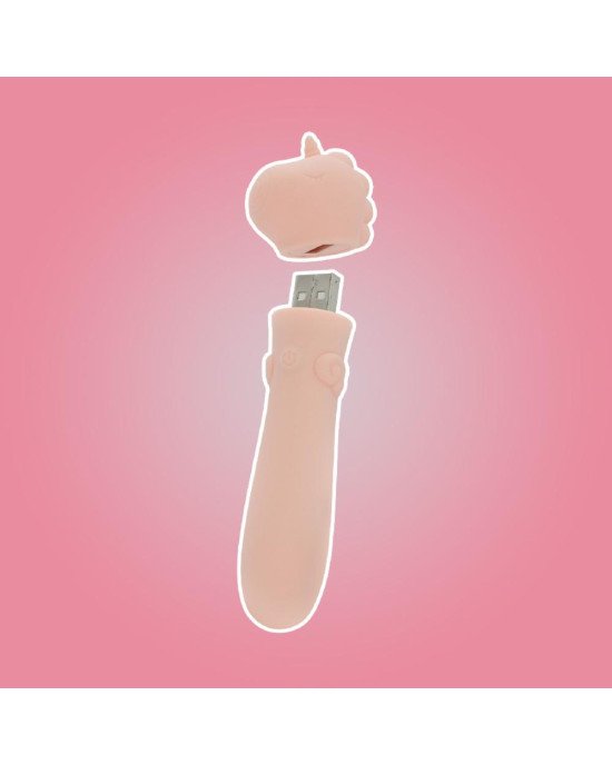 Вібратор-єдиноріжка Unihorn USB Bullet - Heart Throb, віброкуля, USB-зарядка Вібратор-єдиноріжка Unihorn USB Bullet - Heart Throb, віброкуля, USB-зарядка