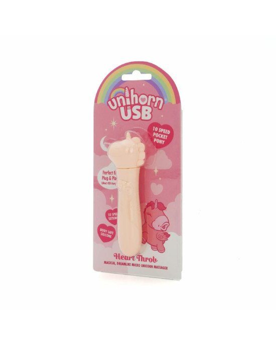 Вібратор-єдиноріжка Unihorn USB Bullet - Heart Throb, віброкуля, USB-зарядка Вібратор-єдиноріжка Unihorn USB Bullet - Heart Throb, віброкуля, USB-зарядка