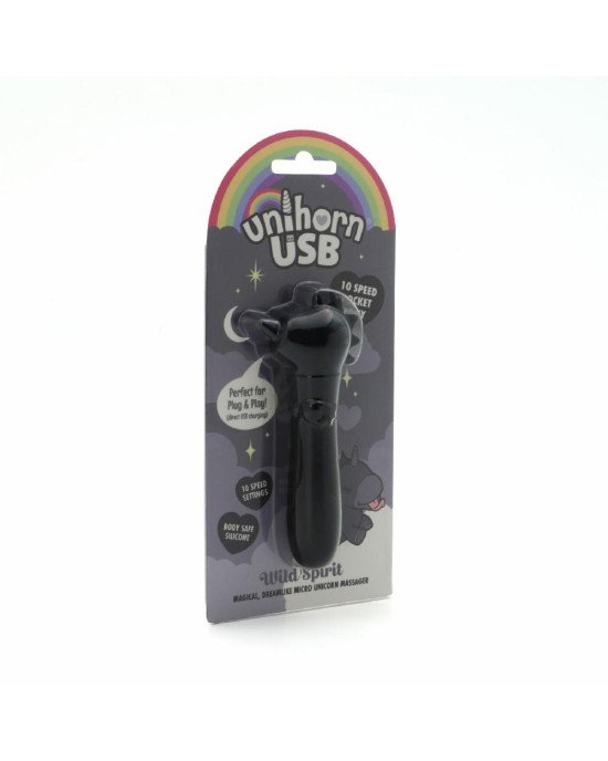 Вібратор-єдиноріжка Unihorn USB Bullet - Wild Spirit, віброкуля, USB-зарядка Вібратор-єдиноріжка Unihorn USB Bullet - Wild Spirit, віброкуля, USB-зарядка