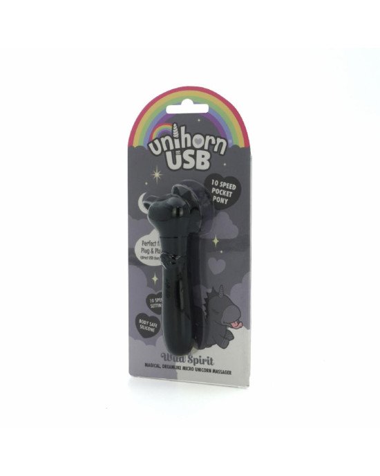 Вібратор-єдиноріжка Unihorn USB Bullet - Wild Spirit, віброкуля, USB-зарядка Вібратор-єдиноріжка Unihorn USB Bullet - Wild Spirit, віброкуля, USB-зарядка