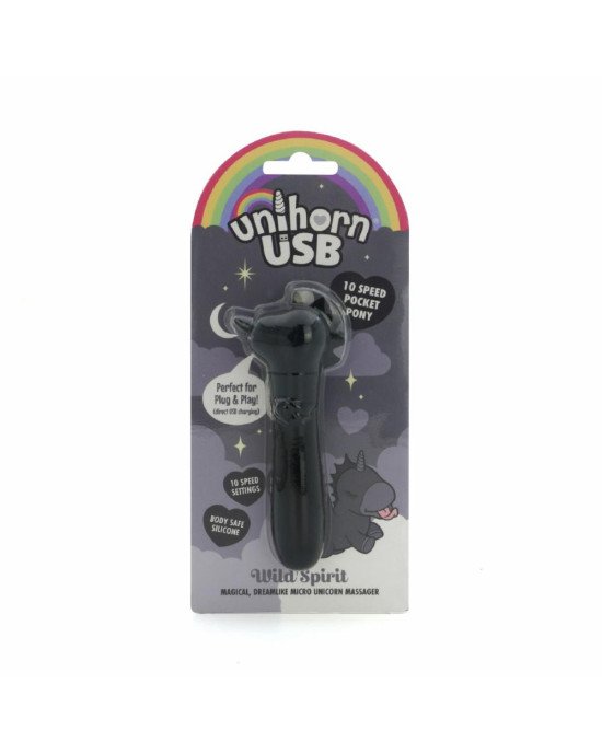 Вібратор-єдиноріжка Unihorn USB Bullet - Wild Spirit, віброкуля, USB-зарядка Вібратор-єдиноріжка Unihorn USB Bullet - Wild Spirit, віброкуля, USB-зарядка
