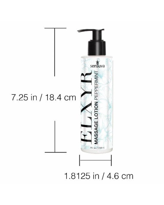 Лосьйон для масажу ніг та ступень Sensuva ELXYR Massage Lotion Peppermint (236 мл) Лосьйон для масажу ніг та ступень Sensuva ELXYR Massage Lotion Peppermint (236 мл)