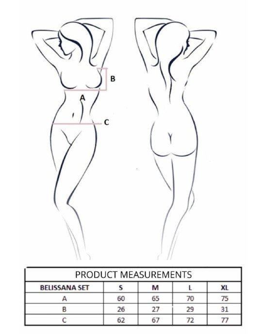 Комплект Passion BELISSANA SET white XL Комплект Passion BELISSANA SET white XL