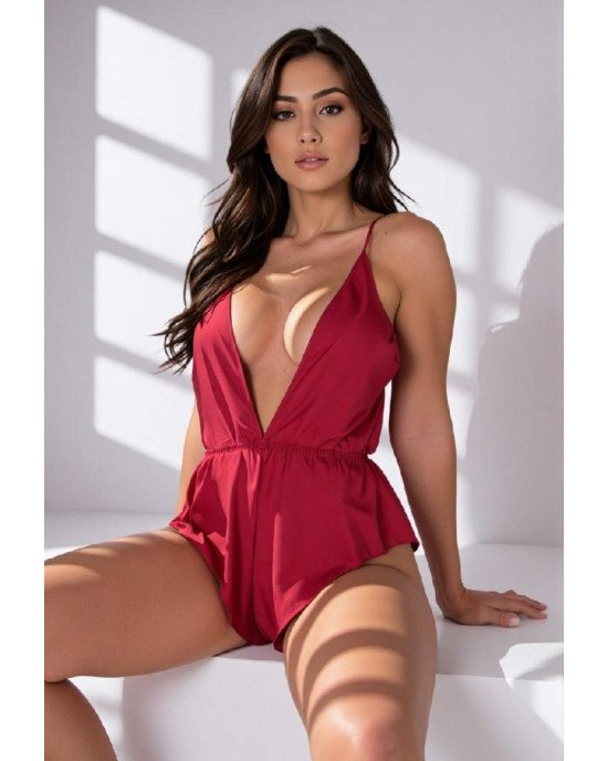 Боді Passion SENSIE BODY burgundy XL Боді Passion SENSIE BODY burgundy XL