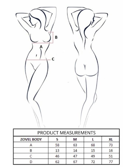Боді Passion ZOVEL BODY black S Боді Passion ZOVEL BODY black S