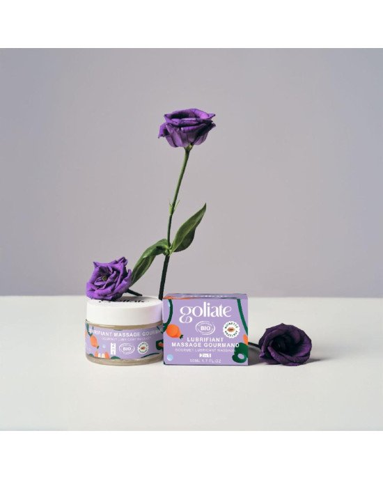 Масажна олія-лубрикант з ароматом та смаком фундука Goliate Couple Gourmand Noisette 50 мл Масажна олія-лубрикант з ароматом та смаком фундука Goliate Couple Gourmand Noisette 50 мл