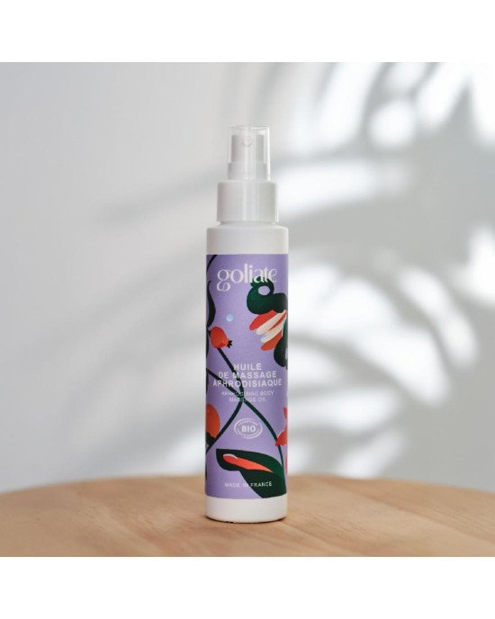 Масажна олія Goliate Huile De Massage Aphrodisiaque 100 мл, органічна, зігрівальний ефект Масажна олія Goliate Huile De Massage Aphrodisiaque 100 мл, органічна, зігрівальний ефект