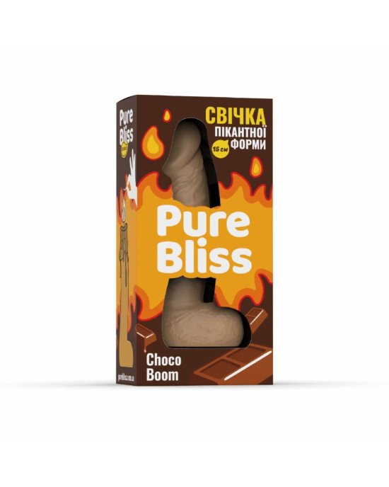 Ароматна свічка пікантної форми Pure Bliss Brown Choco Boom (Шоколад) 15 см Ароматна свічка пікантної форми Pure Bliss Brown Choco Boom (Шоколад) 15 см