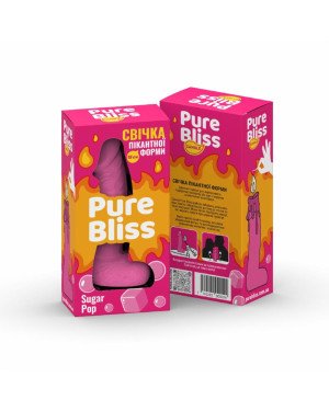 Ароматна свічка пікантної форми Pure Bliss Pink Sugar Pop (Жуйка) 15 см Ароматна свічка пікантної форми Pure Bliss Pink Sugar Pop (Жуйка) 15 см