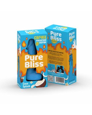 Ароматна свічка пікантної форми Pure Bliss Blue Coco Splash (Кокосове молоко) 15 см Ароматна свічка пікантної форми Pure Bliss Blue Coco Splash (Кокосове молоко) 15 см