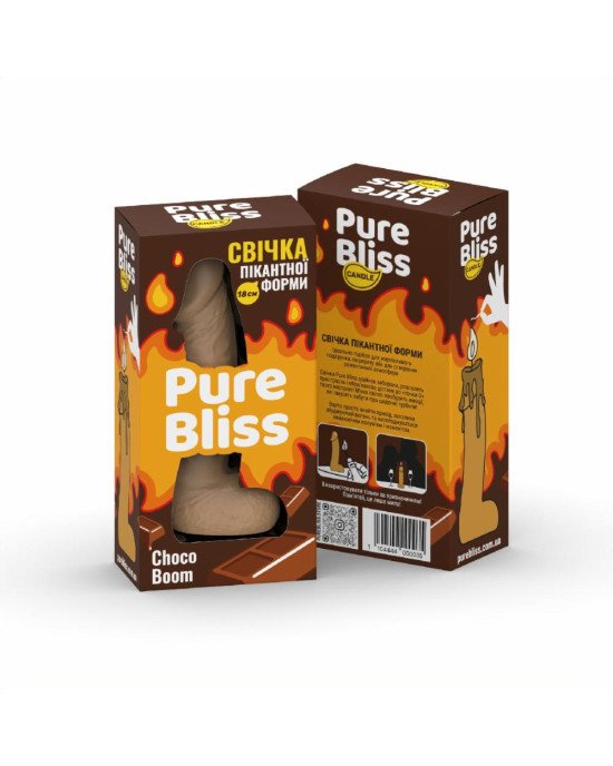 Ароматна свічка пікантної форми Pure Bliss Brown Choco Boom (Шоколад) 18 см Ароматна свічка пікантної форми Pure Bliss Brown Choco Boom (Шоколад) 18 см
