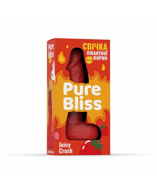 Ароматна свічка пікантної форми Pure Bliss Red Juicy Crush (Ягідний вибух) 18 см Ароматна свічка пікантної форми Pure Bliss Red Juicy Crush (Ягідний вибух) 18 см