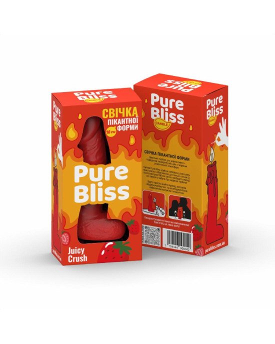 Ароматна свічка пікантної форми Pure Bliss Red Juicy Crush (Ягідний вибух) 18 см Ароматна свічка пікантної форми Pure Bliss Red Juicy Crush (Ягідний вибух) 18 см