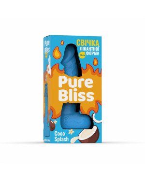 Ароматна свічка пікантної форми Pure Bliss Blue Coco Splash (Кокосове молоко) 18 см Ароматна свічка пікантної форми Pure Bliss Blue Coco Splash (Кокосове молоко) 18 см