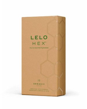 Презервативи LELO HEX Condoms Organic 12 Pack, тонкі та суперміцні