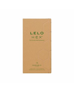 Презервативи LELO HEX Condoms Organic 12 Pack, тонкі та суперміцні Презервативи LELO HEX Condoms Organic 12 Pack, тонкі та суперміцні