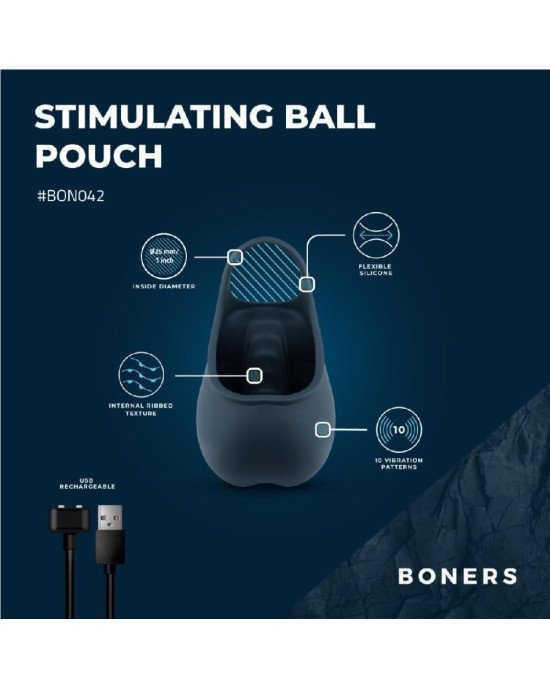 Ерекційне кільце Boners Stimulating Ball Pouch Ерекційне кільце Boners Stimulating Ball Pouch