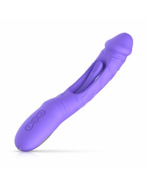 Вібратор Good Vibes Only - Flax Vibrating Dildo with G-Spot Stimulator