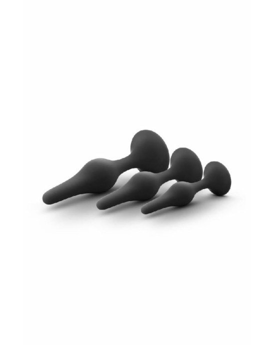 Набір анальних пробок Blush Luxe Beginner Plug Kit Black