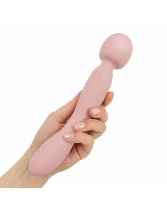 Вібромасажер Good Vibes Only - SIMI Double-Sided Wand Vibrator Soft Silicone - Pink