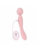 Вібромасажер Good Vibes Only - SIMI Double-Sided Wand Vibrator Soft Silicone - Pink