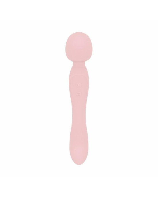 Вібромасажер Good Vibes Only - SIMI Double-Sided Wand Vibrator Soft Silicone - Pink
