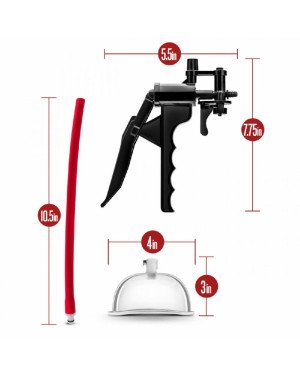 Вакуумна помпа для вульви Blush Temptasia – Advanced Pussy Pump System, механічна, важіль Вакуумна помпа для вульви Blush Temptasia – Advanced Pussy Pump System, механічна, важіль