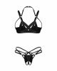 Комплект Obsessive Keira Lise 2-pcs crotchless set S/M Комплект Obsessive Keira Lise 2-pcs crotchless set S/M