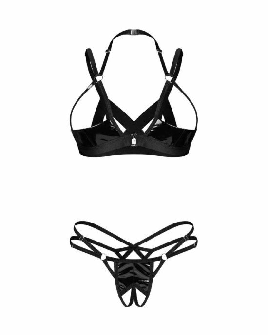 Комплект Obsessive Keira Lise 2-pcs crotchless set S/M Комплект Obsessive Keira Lise 2-pcs crotchless set S/M