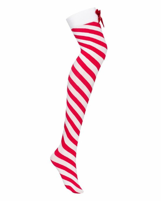 Панчохи Obsessive Kissmas stockings L/XL Панчохи Obsessive Kissmas stockings L/XL