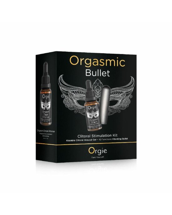 Набір Orgie Orgasmic Bullet: збуджувальні краплі та віброкуля Набір Orgie Orgasmic Bullet: збуджувальні краплі та віброкуля