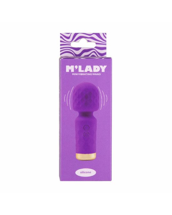 Вібромасажер M’Lady Mini Vibrating Wand Purple Вібромасажер M’Lady Mini Vibrating Wand Purple