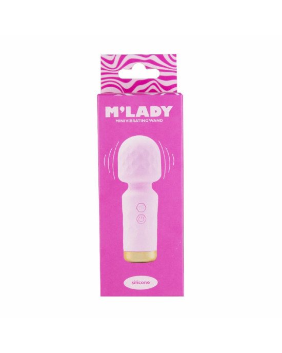 Вібромасажер M’Lady Mini Vibrating Wand Pink Вібромасажер M’Lady Mini Vibrating Wand Pink