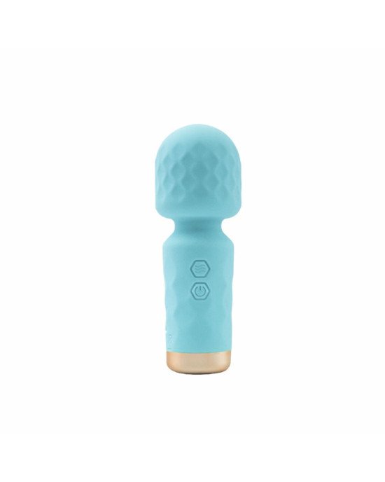 Вібромасажер M’Lady Mini Vibrating Wand Teal Вібромасажер M’Lady Mini Vibrating Wand Teal