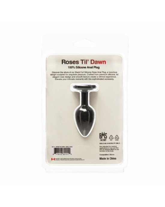 Анальна пробка BMS Roses Til’ Dawn Silicone Anal Plug Small Анальна пробка BMS Roses Til’ Dawn Silicone Anal Plug Small