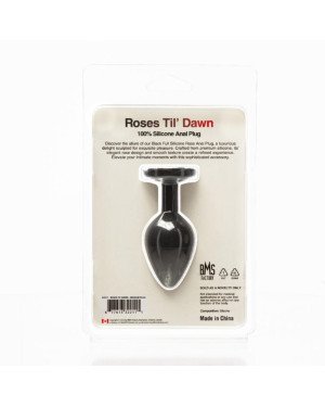 Анальна пробка BMS Roses Til’ Dawn Silicone Anal Plug Medium Анальна пробка BMS Roses Til’ Dawn Silicone Anal Plug Medium