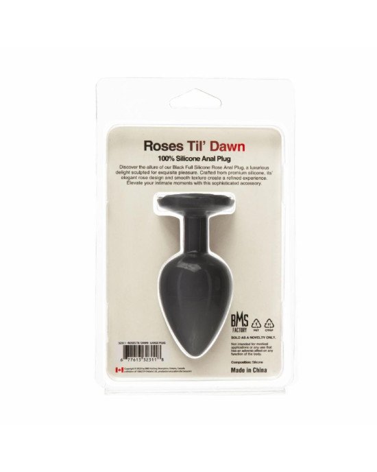 Анальна пробка BMS Roses Til’ Dawn Silicone Anal Plug Large Анальна пробка BMS Roses Til’ Dawn Silicone Anal Plug Large