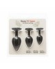 Набір силіконових анальних пробок BMS Roses Til’ Dawn Silicone Anal Plug Kit Starter Kit Black