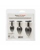 Набір силіконових анальних пробок BMS Roses Til’ Dawn Silicone Anal Plug Kit Starter Kit Black