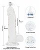 Прозорий фалоімітатор на присосці ADDICTION — Clear Dildo with Balls 8″, віброкуля в подарунок Прозорий фалоімітатор на присосці ADDICTION — Clear Dildo with Balls 8″, віброкуля в подарунок