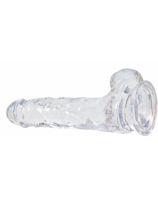 Прозорий фалоімітатор на присосці ADDICTION — Clear Dildo with Balls 8″, віброкуля в подарунок Прозорий фалоімітатор на присосці ADDICTION — Clear Dildo with Balls 8″, віброкуля в подарунок