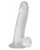 Прозорий фалоімітатор на присосці ADDICTION — Clear Dildo with Balls 8″, віброкуля в подарунок Прозорий фалоімітатор на присосці ADDICTION — Clear Dildo with Balls 8″, віброкуля в подарунок