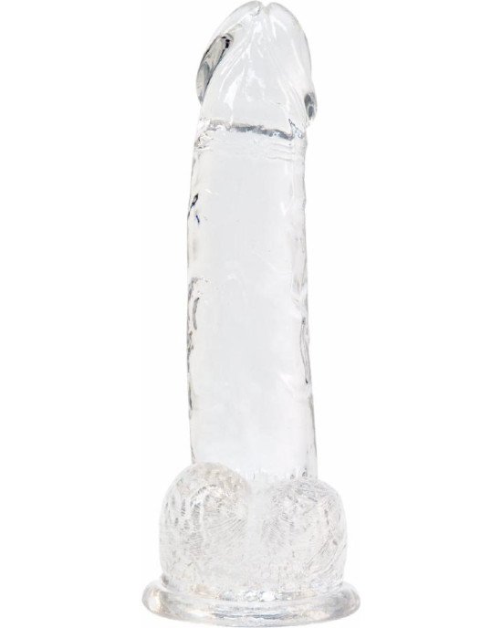 Прозорий фалоімітатор на присосці ADDICTION — Clear Dildo with Balls 8″, віброкуля в подарунок Прозорий фалоімітатор на присосці ADDICTION — Clear Dildo with Balls 8″, віброкуля в подарунок