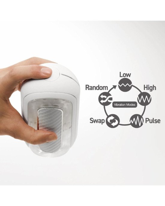 Мастурбатор Tenga Flip Zero Gravity Electronic Vibration White
