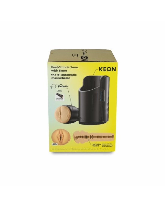 Інтерактивна секс-машина для чоловіків Kiiroo Keon Wi-Fi Combo Set з мастурбатором Feel Victoria