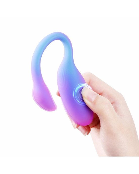 Смарт-віброяйце Magic Motion Flamingo Max Blue 2 в 1: віброяйце та тренажер Кегеля, 10 режимів Смарт-віброяйце Magic Motion Flamingo Max Blue 2 в 1: віброяйце та тренажер Кегеля, 10 режимів