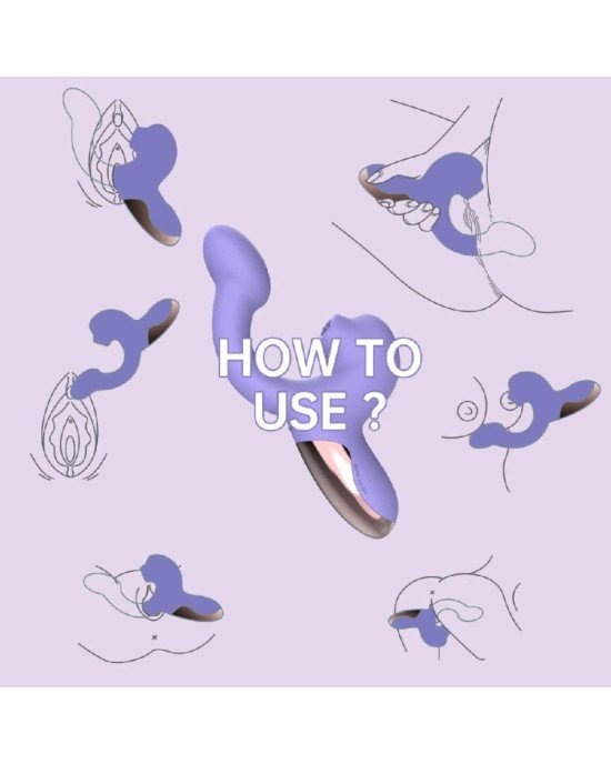 Смарт-вібратор Magic Motion Ponder Purple, подвійна стимуляція, віброяйце+язичок для клітора Смарт-вібратор Magic Motion Ponder Purple, подвійна стимуляція, віброяйце+язичок для клітора